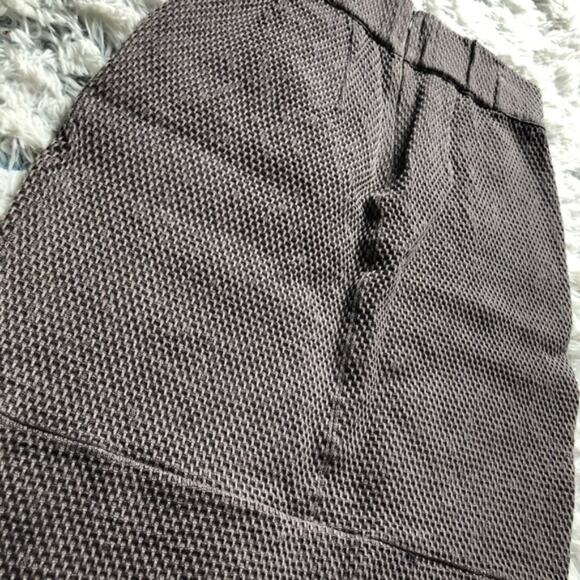 Ethos Paris Gray Woven Knee Length 100% cotton Pencil Skirt - Picture 6 of 8